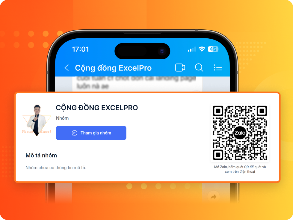 Tham gia nhóm zalo 3 người để được liên tục hỗ trợ trong công việc